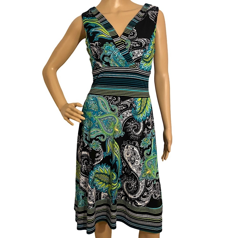 RABBIT RABBIT RABBIT DESIGNS PAISLEY DRESS  SZ 8